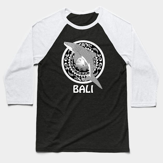 Whale Shark Bali Indonesia Baseball T-Shirt by NicGrayTees